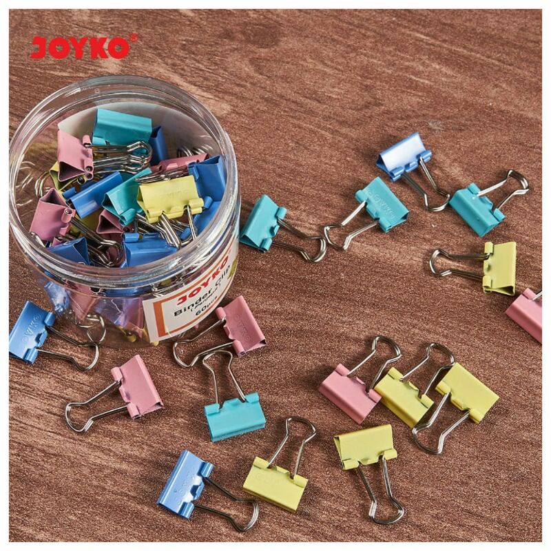 

JOYKO BINDER CLIP WARNA PASTEL / PENJEPIT KERTAS PASTEL / KLIP KERTAS LUCU