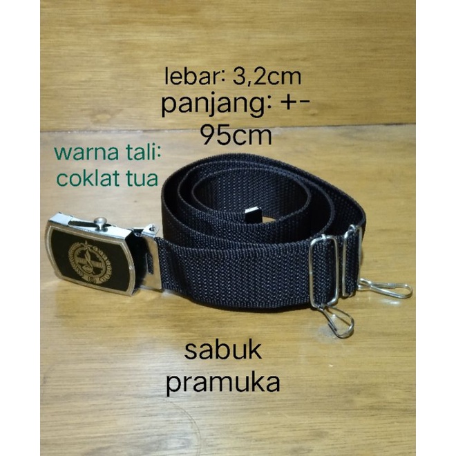 sabuk ikat pinggang pramuka (besar) dilengkapi ring cantolan