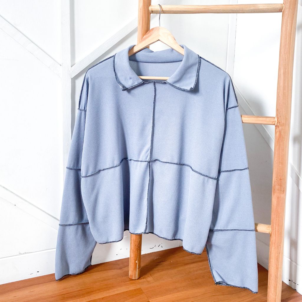 ASVY BLOUSE - blouse wanita / blouse kekinian / blouse cantik / simple blouse / blouse polos