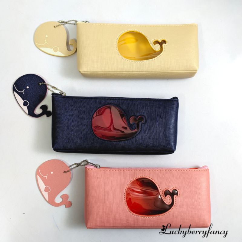 

Tempat Pensil Mika / Pencase Kulit Sintetis Whale BD725