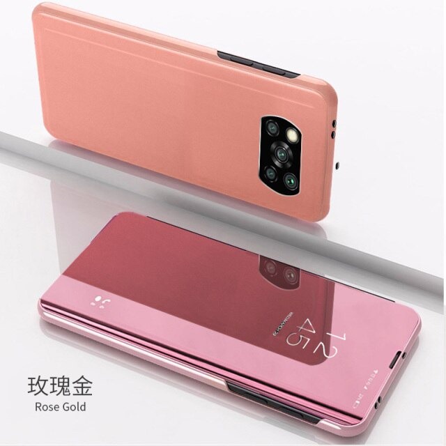 Redmi Poco X3 clear view standing flip case