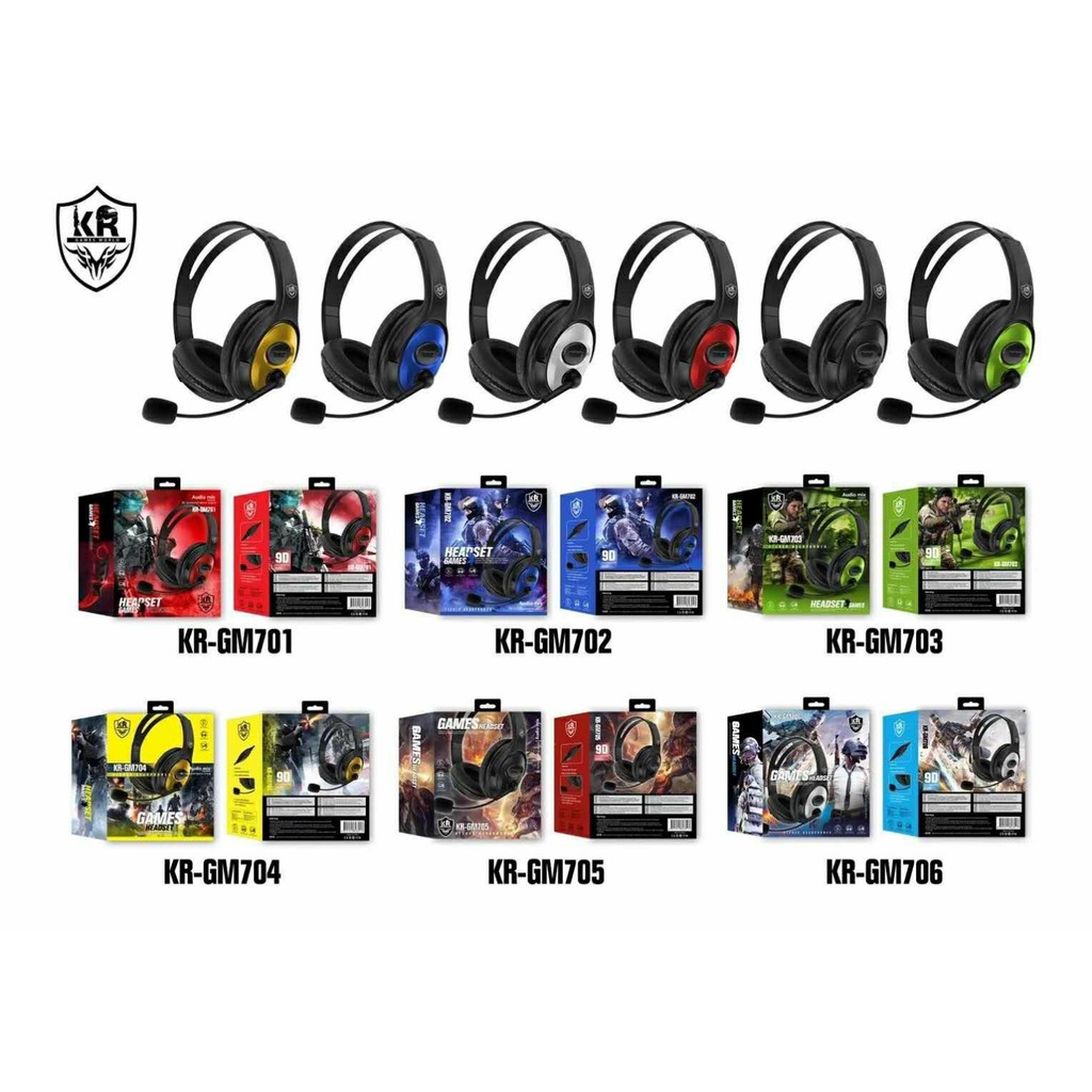 Promo Murah Headphone Games Gaming Komputer  KR 701-706