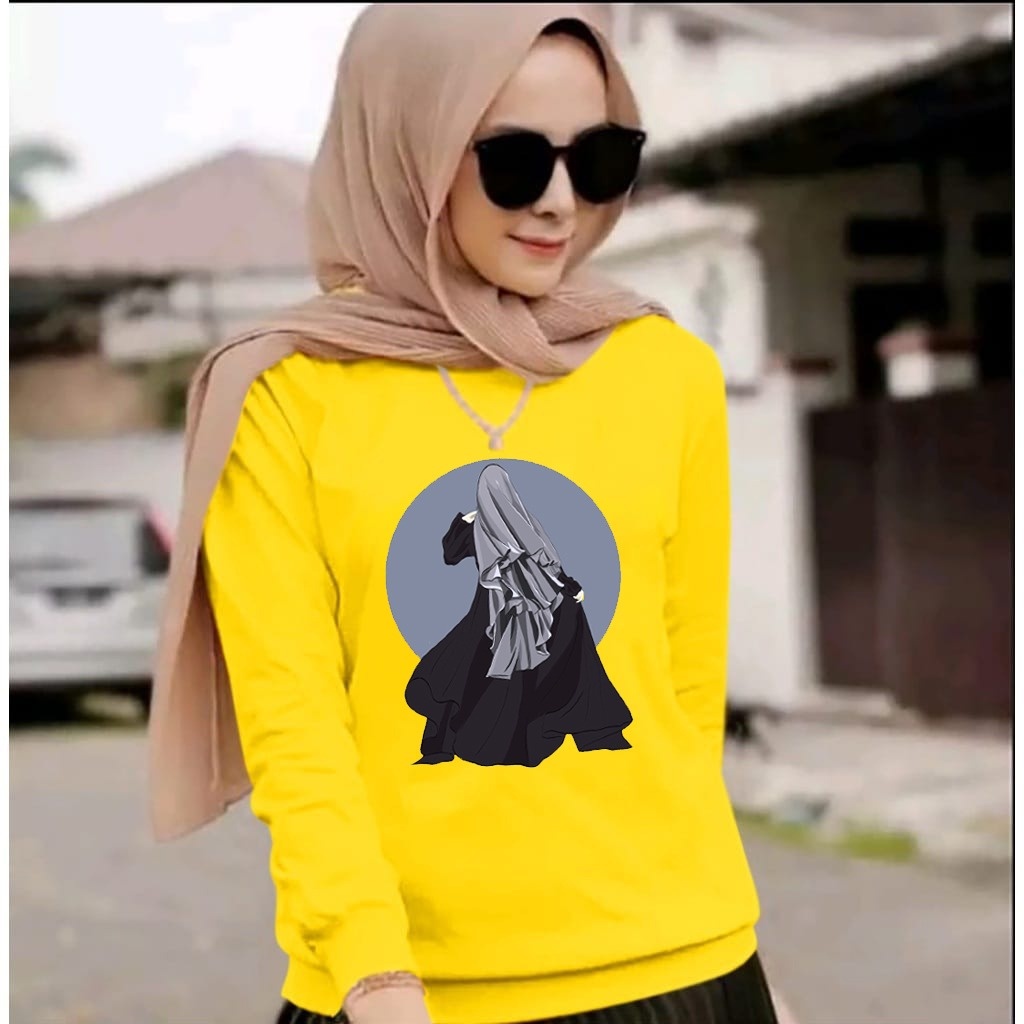 BAJU HIJAB MOON HEN -BAJU CEWEK DISTRO LENGAN PANJANG MASA KINI DAN TRENDY