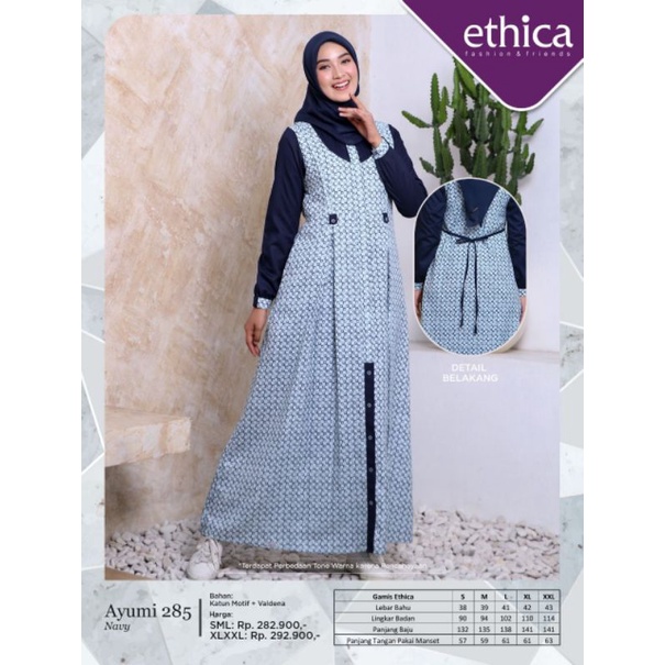 GAMIS ETHICA AYUMI 285 BLACK Ayumi 285 NAVY