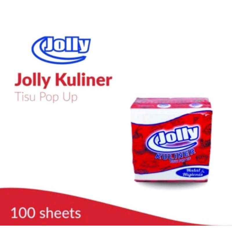 POP UP TISU JOLLY 100sheet/tissue jolly/tisu kuliner