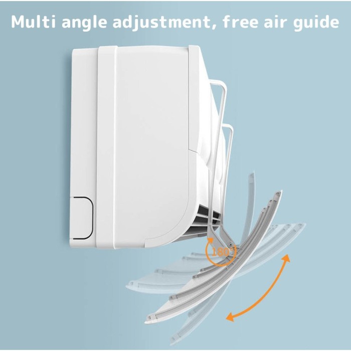 Penahan Hembusan Angin AC Talang AC Reflektor Penutup Air Screen Cover - Putih Polos