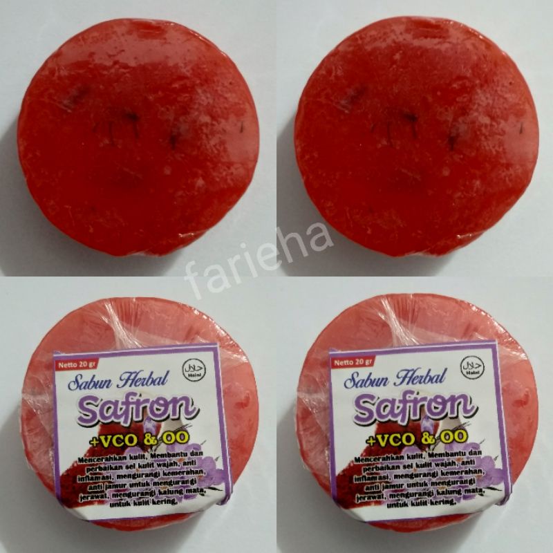 Sabun Saffron Ori 20g Safron Soap Original Herbal