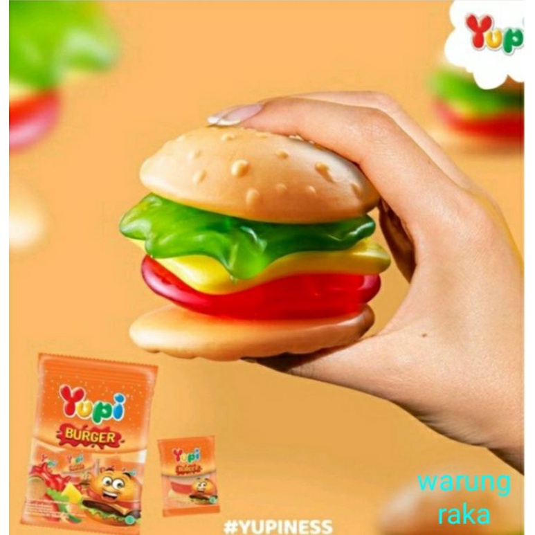 yupi,,permen yupi burger,bijian/ecer/satuan(1pcsX8gram)