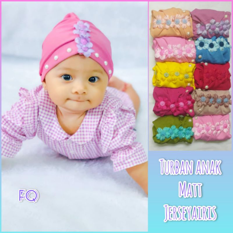 {COD TERMURAH} CIPUT TURBAN BAYI ANAK MOTIF BUNGA