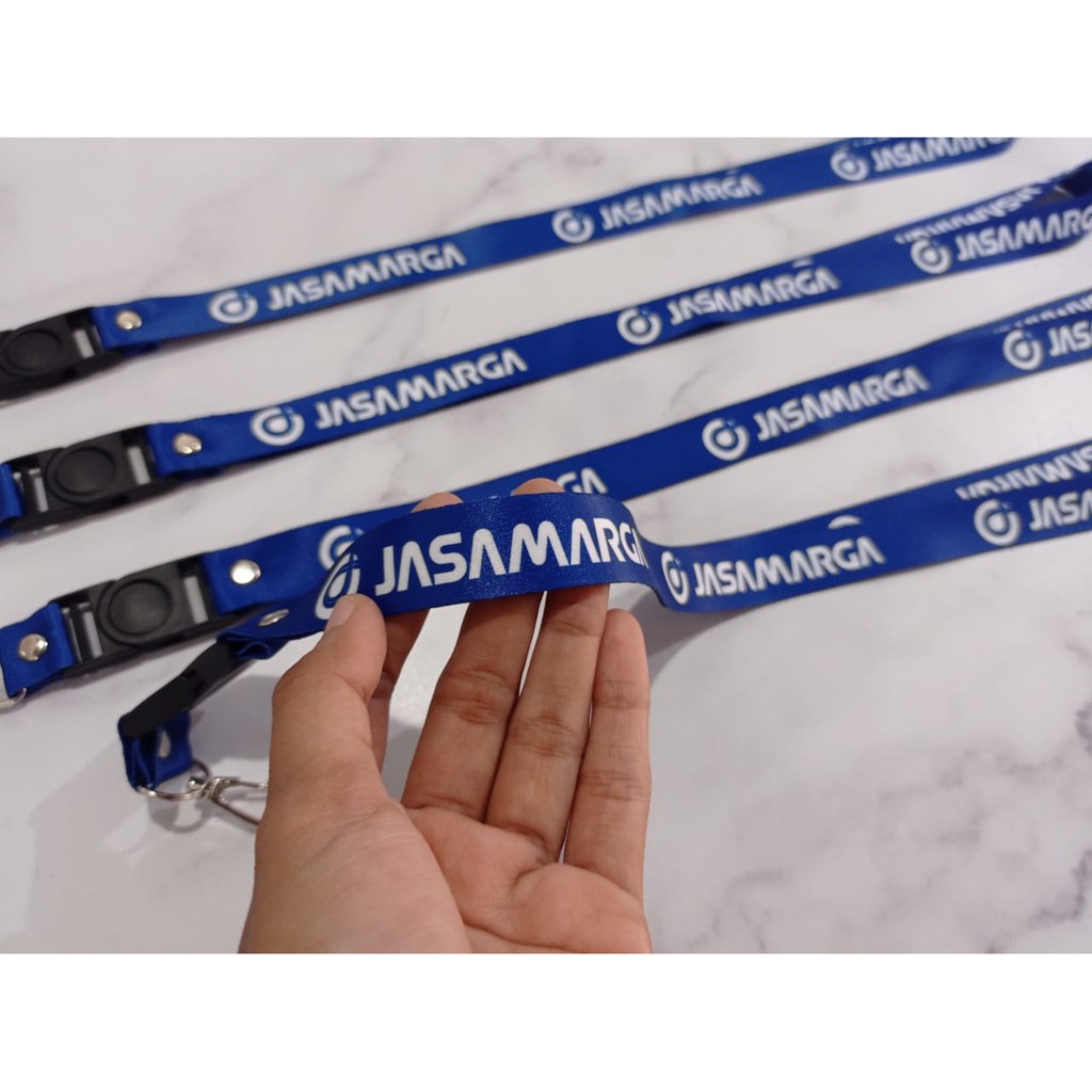 

Pancawarna - Cetak Lanyard JASAMARGA BIRU | custom logo | print lanyard - gantungan hp - holder - yoyo logo