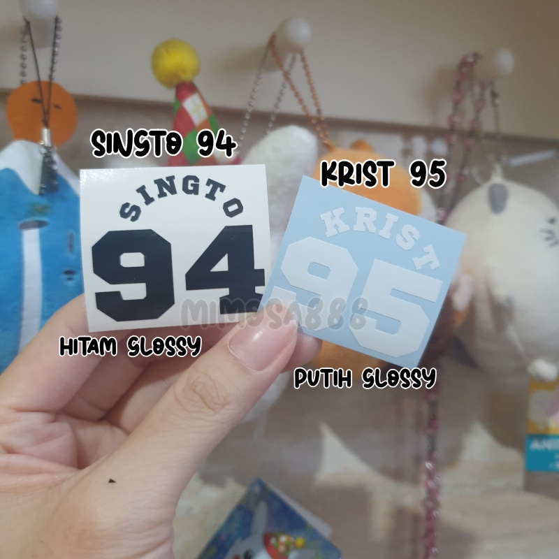 [cutting sticker] Krist Perawat - Singto Prachaya edition