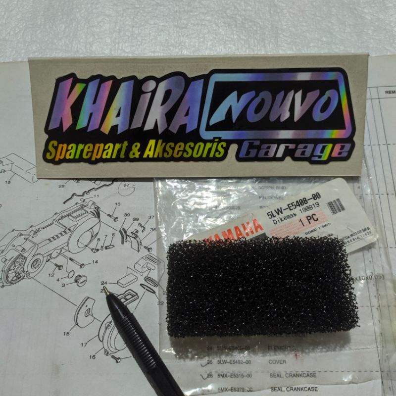 Busa cvt nouvo lele dan z saringan cvt nouvo element 2 nouvo filter cvt nouvo original