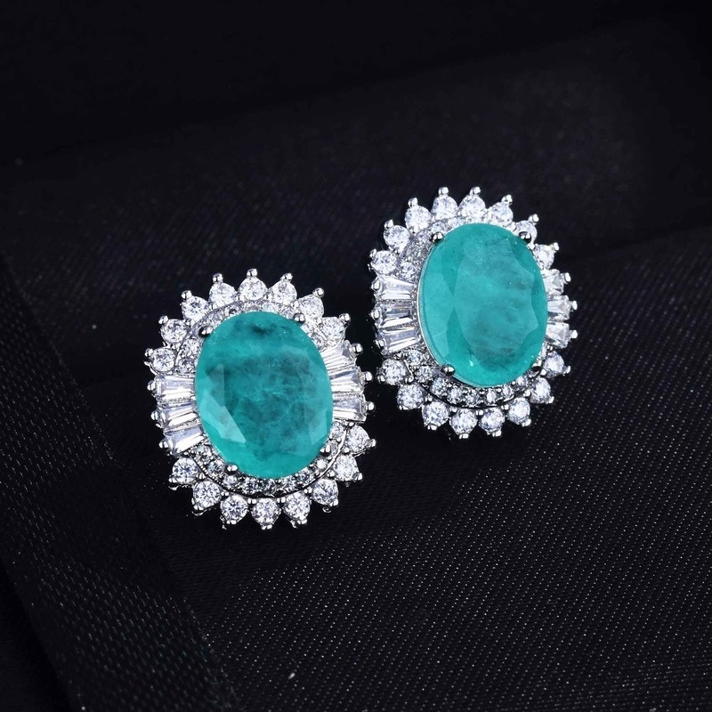 Fashion New Natural Moissanite S925 Silver Earrings