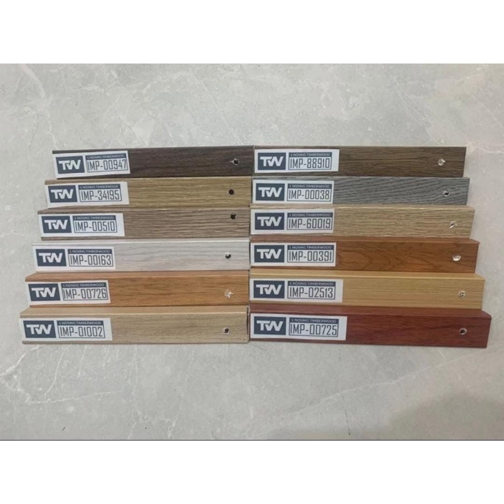 List tangga/Nosing L/ List Pembatas vinyl dan parket/List PVC