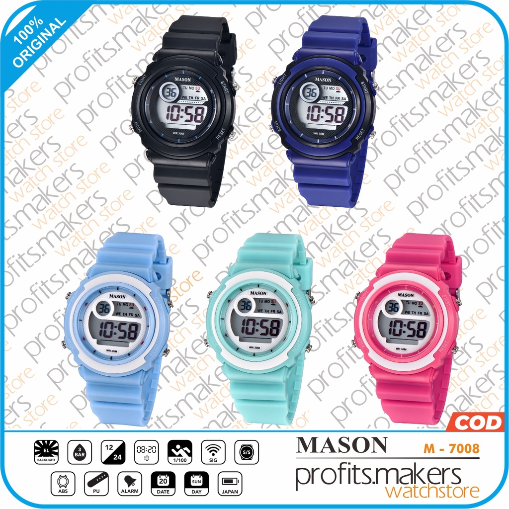 MASON M 7008 / M-7008 / M7008 Watch Jam Tangan ORIGINAL