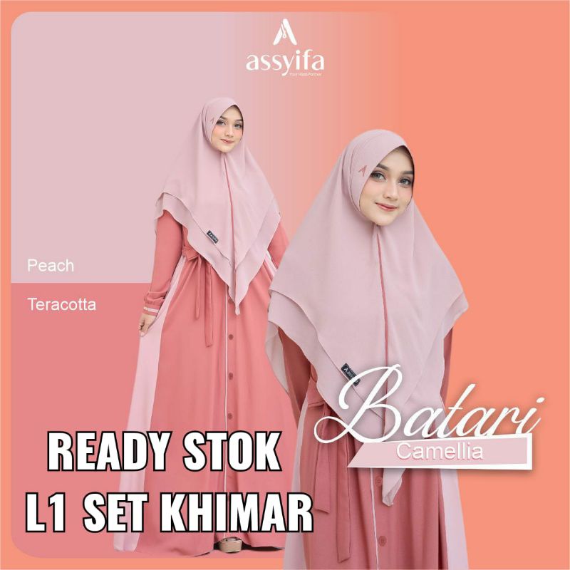 Batari syari by Assyifa set Khimar