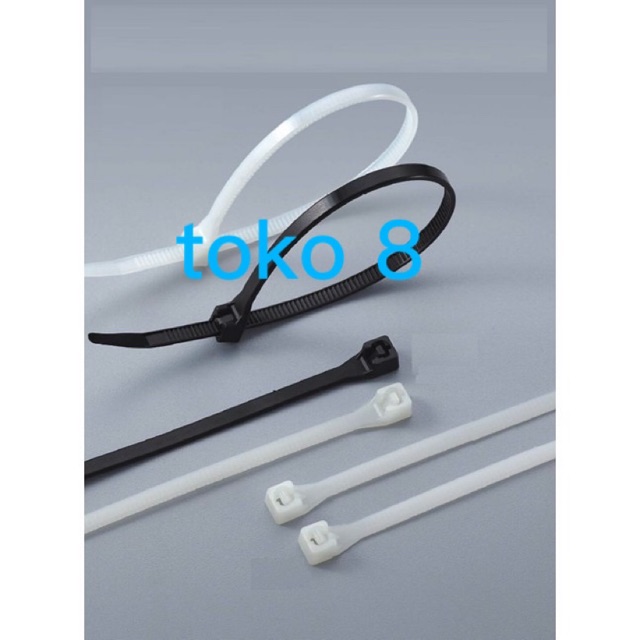 KABEL TIE / KABEL TIES / KABEL TISH 2.5x100MM 2.5x150MM/ PUTIH 100 PC ISI 100PCS