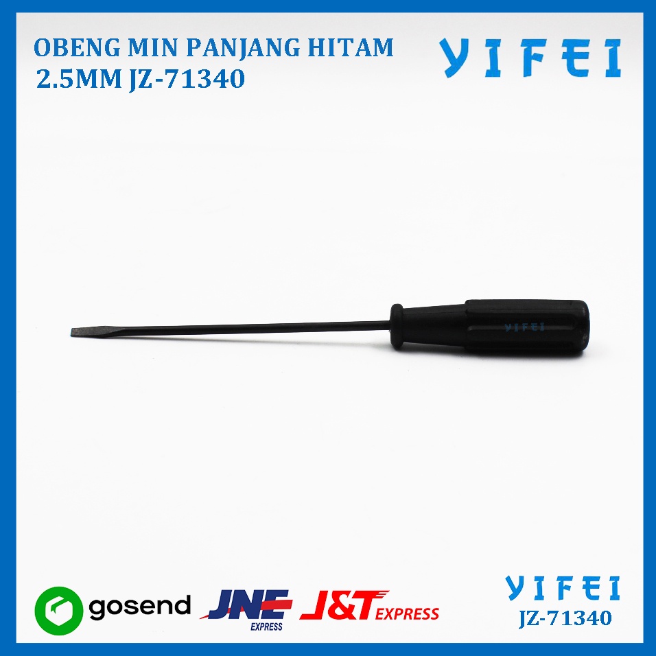 OBENG MIN PANJANG HITAM 2.5MM YIFEI-71340