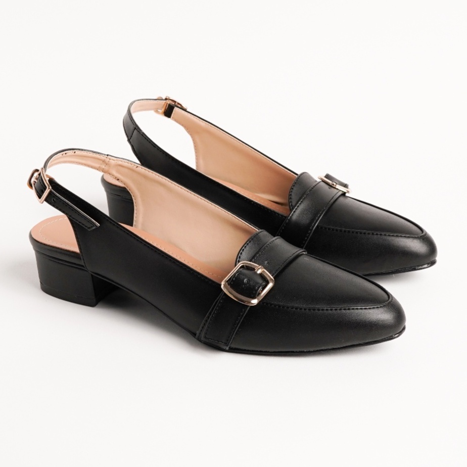 Sepatu Sandal Bustong Wanita Uk Besar 41~45 Hak 3cm/Bustong Kerja Wanita Big Size Jumbo/Bustong Resm