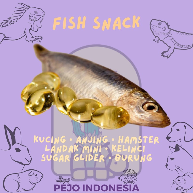 Minyak ikan (fish oil) vitamin utk kucing, anjing, hamster isi 25 pcs