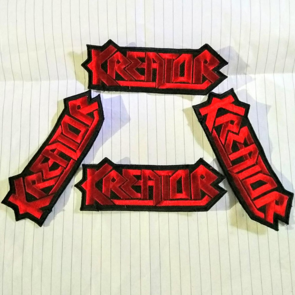 Patch bordir Musik Red Kreatori