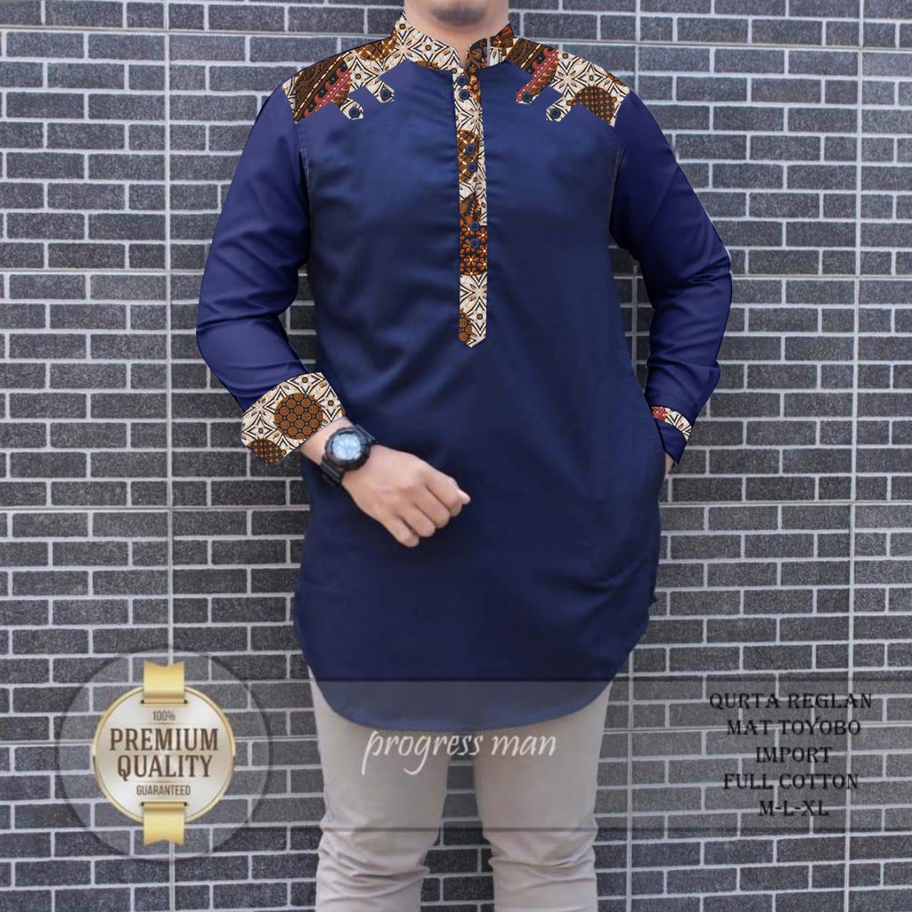 Mokokomo - Baju Koko Pria Inzah Panjang - Baju Muslim Pria - Atasan Pria - Kemeja Koko t27