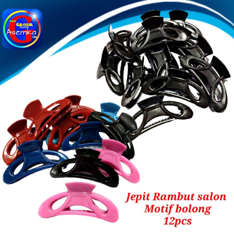 GPA Jepit Rambut Motif Bolong Murah Grosir (12pcs)