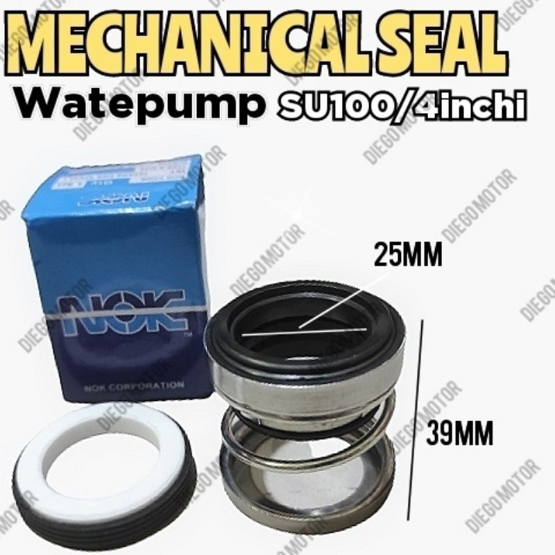 SU100 4inci Mechanical Seal Sil Pompa Air Irigasi model Poli