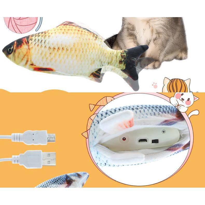 Mainan Kucing Boneka Ikan Bisa Bergerak Lucu / Cat Toy