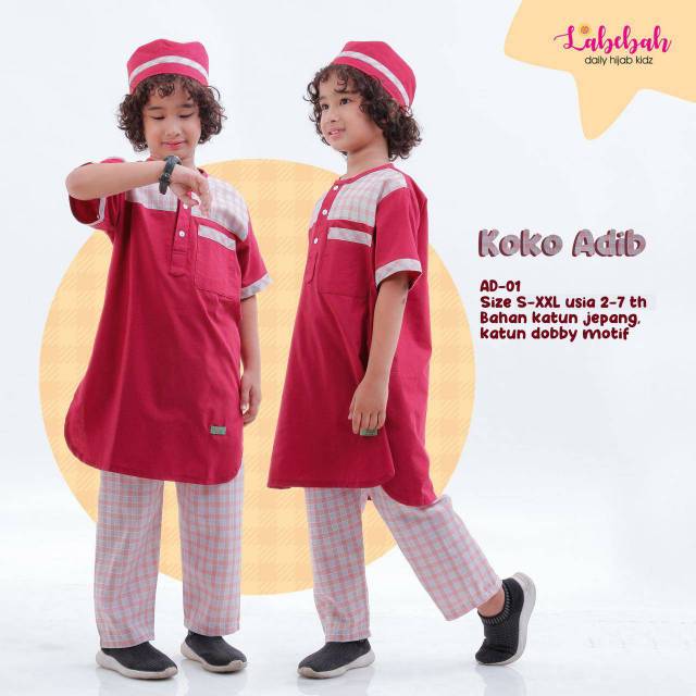 Koko ADib Labebah / Koko Anak Remaja / Setelan Koko ANak