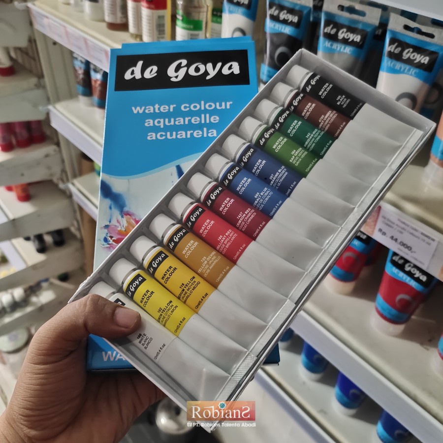 

Cat Lukis / Cat Air Set - De Goya Water Colour Uk. 12 ml x 12 Warna