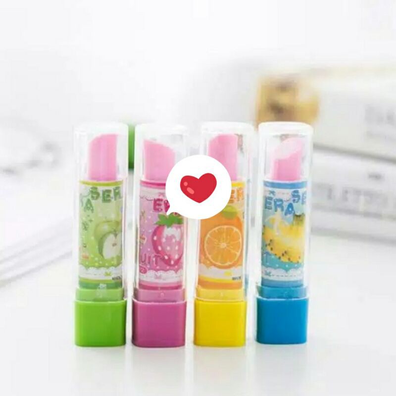 

penghapus pensil lipstick lucu lipstick eraser