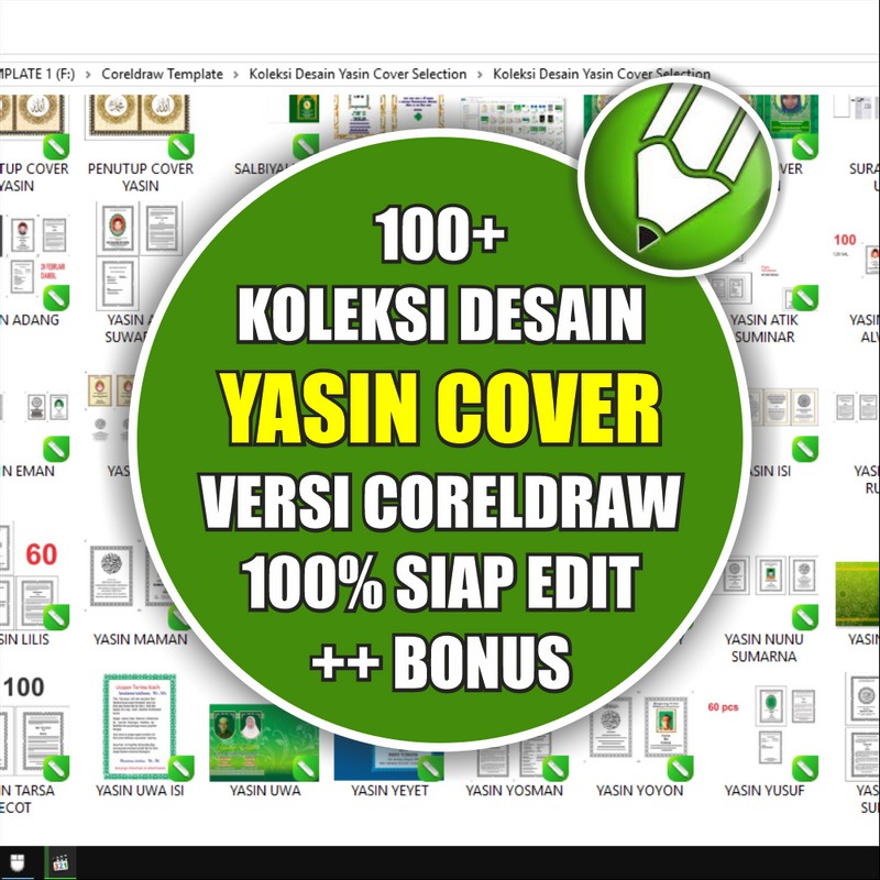 Yasin Cover Cdr Only V.1 - Coreldraw Template