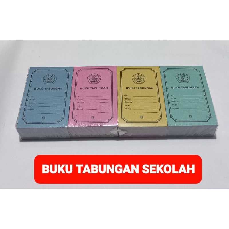 

BUKU TABUNGAN SEKOLAH ANAK PINTAR (ISI TABUNGAN 6LEMBAR)