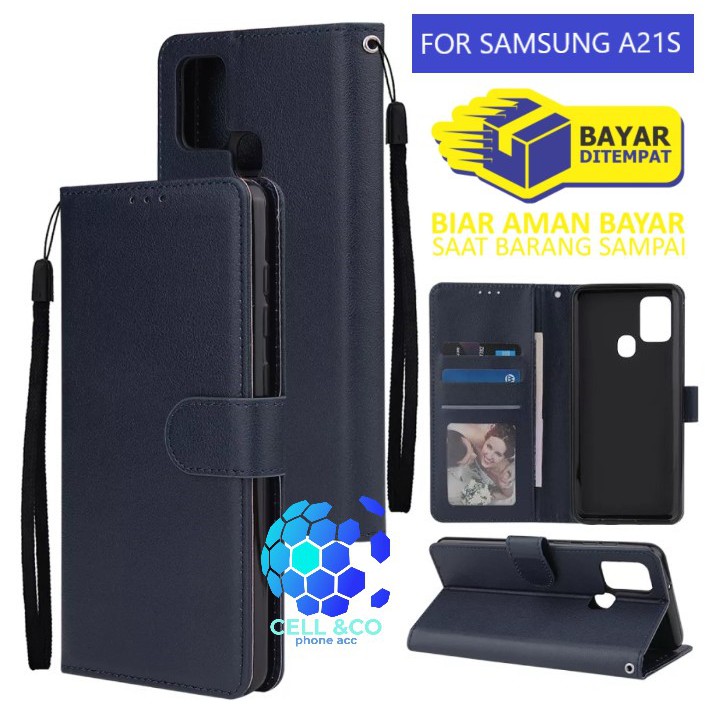 Flip cover SAMSUNG A21S Flip case buka tutup kesing hp casing flip case leather wallet