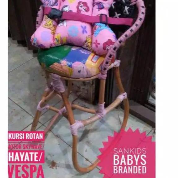 [KODE PRODUK EPK8P6251] Kursi bangku bonceng rotan motor skywave hayate vespa metik