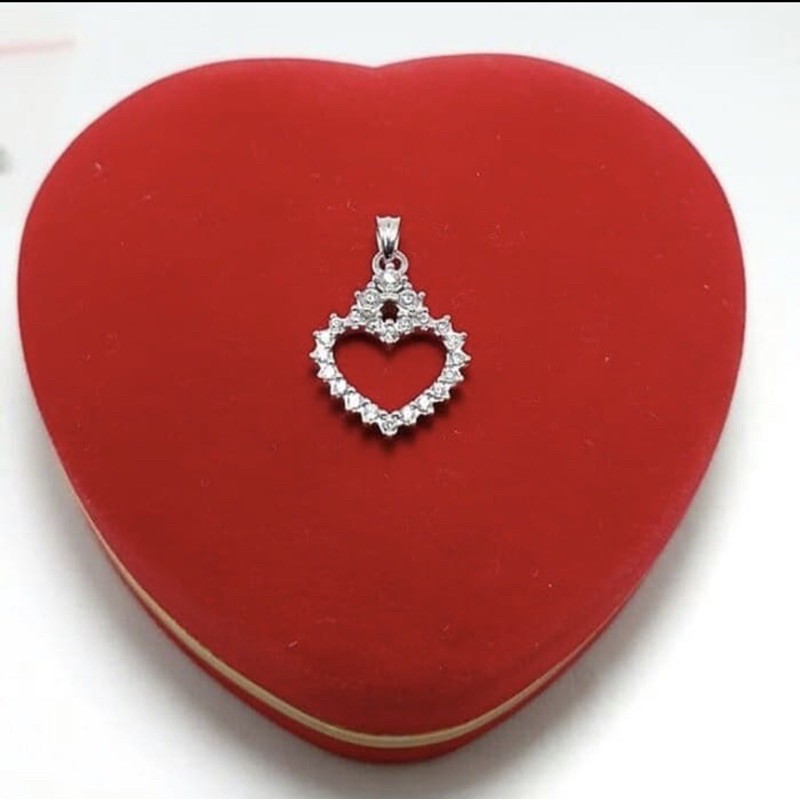 Liontin love liontin perak 925 lapis emas putih liontin pria liontin wanita perak 925 SL39