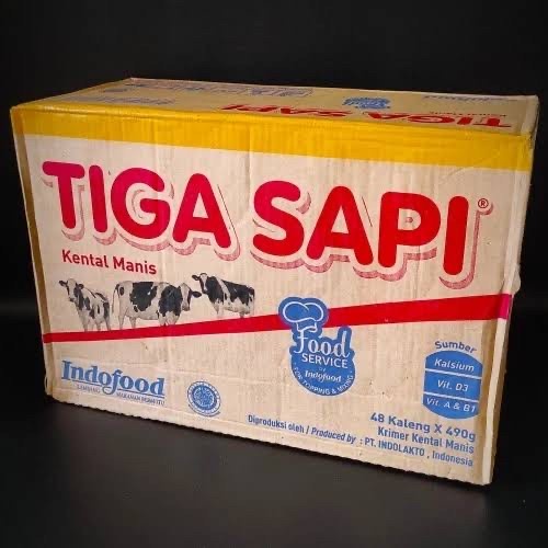 

(BISA COD) Indofood Susu Tiga Sapi Kental Manis 500 gram 1 karton