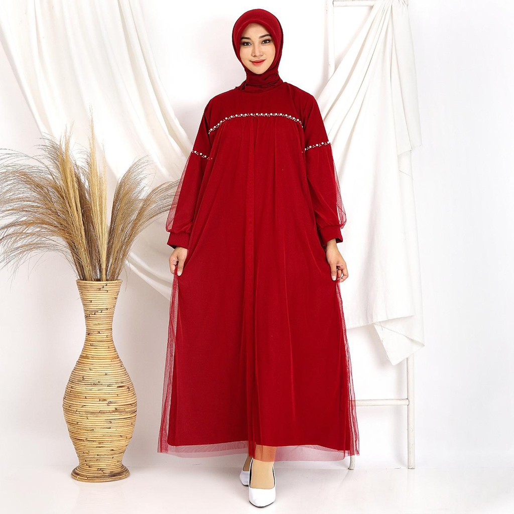 ZOYA MAXY 7 WARNA GAMIS TILE BISA JUMBO BIGSIZE MOSCREPE PAYET MUTIARA MEWAH MAXI DRESS