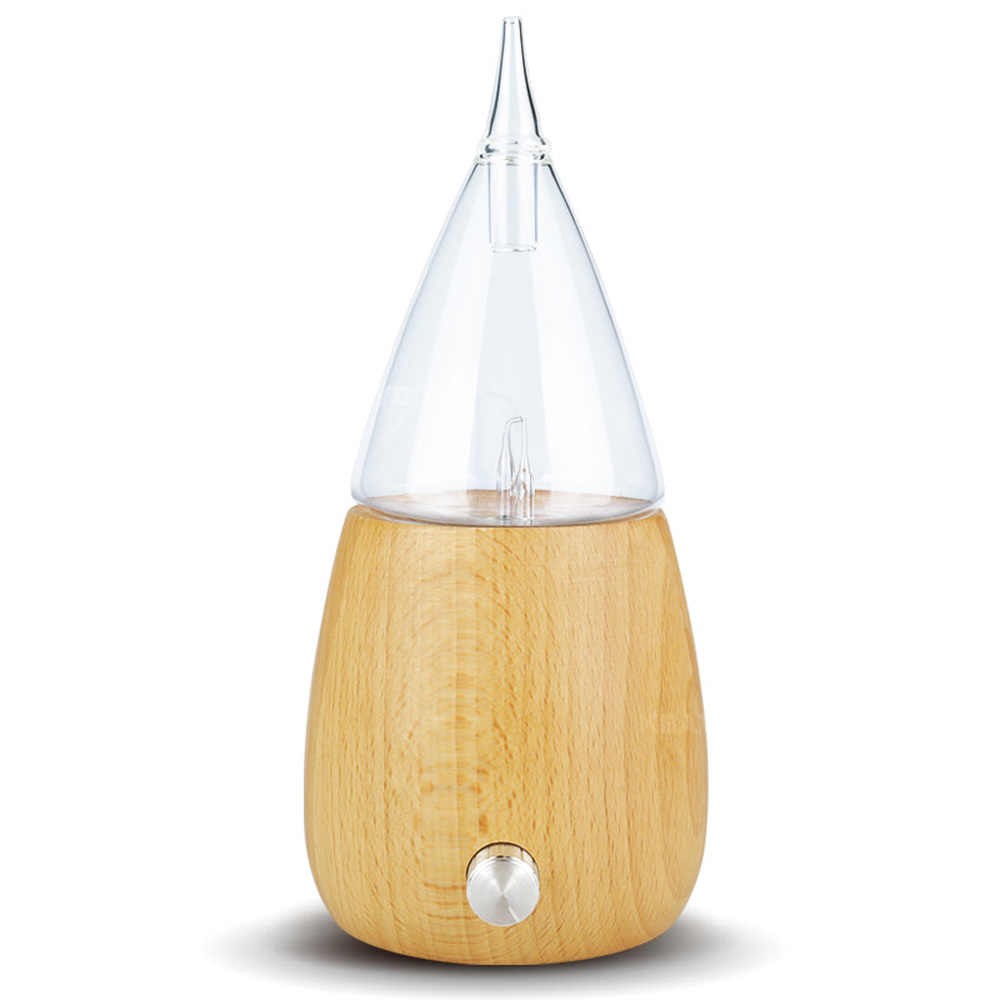 Solid Wooden Glass Waterless Essential Oil Diffuser JY-N011 - WOODEN WATERLESS DIFFUSER