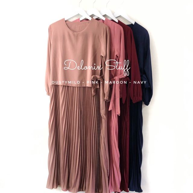 Medina plisket dress