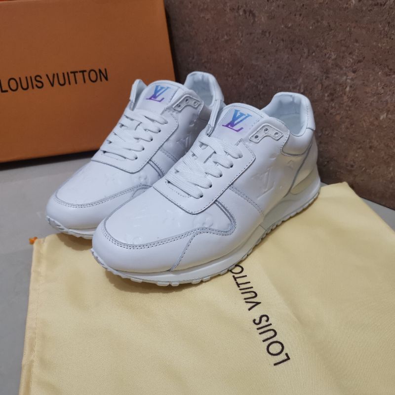 sepatu lv sneaker pria men shoes run away cowok putih mirror top P1SHOES