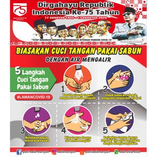 STIKER HIMBAUAN CUCI TANGAN DAN KESEHATAN Shopee Indonesia