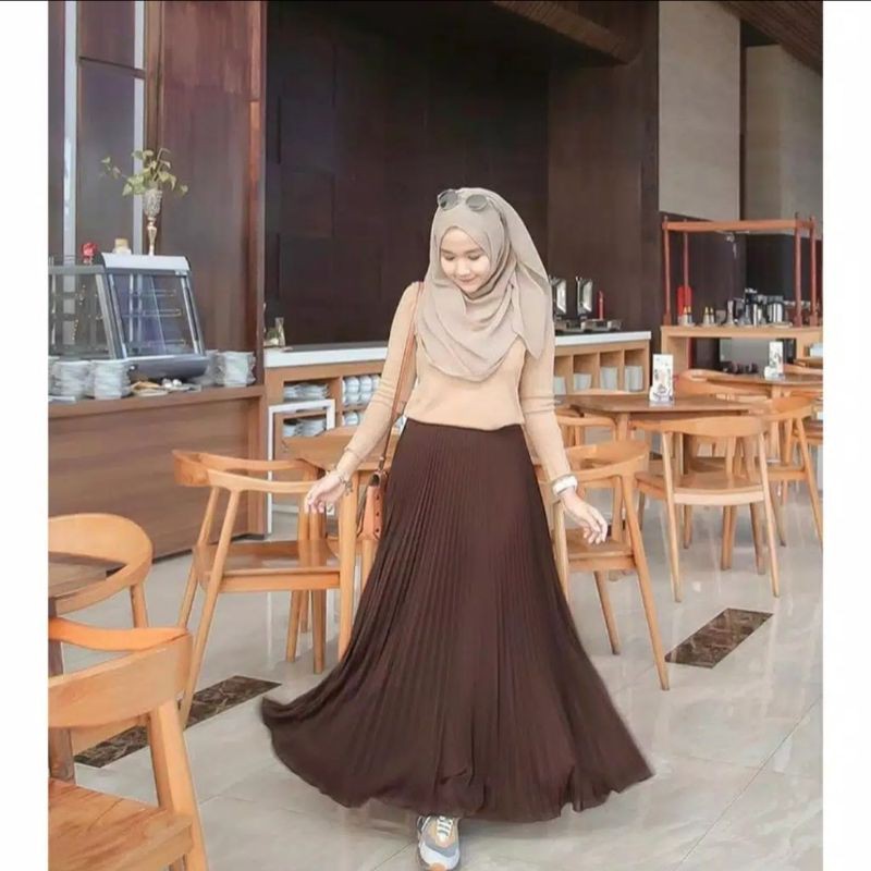 Rok Plisket Premium Mayung (JUMBO)