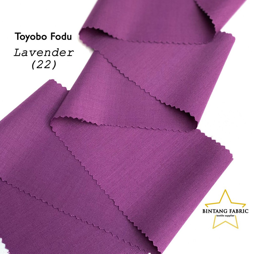 Bahan Kain Katun TOYOBO FODU 1 meter-Lavender