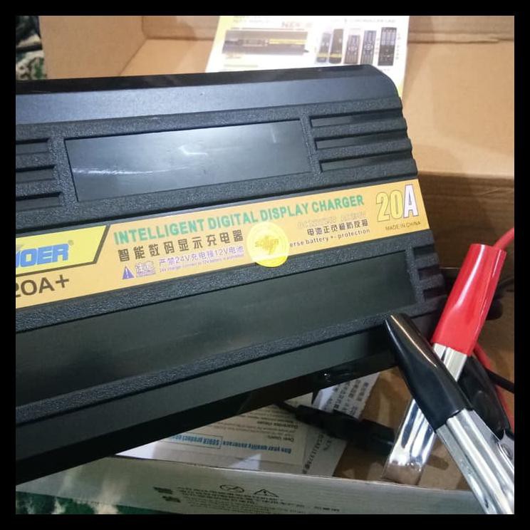 Cas Aki Suoer 20 Amper Charger Accu 20 Ampere Digital Otomatis