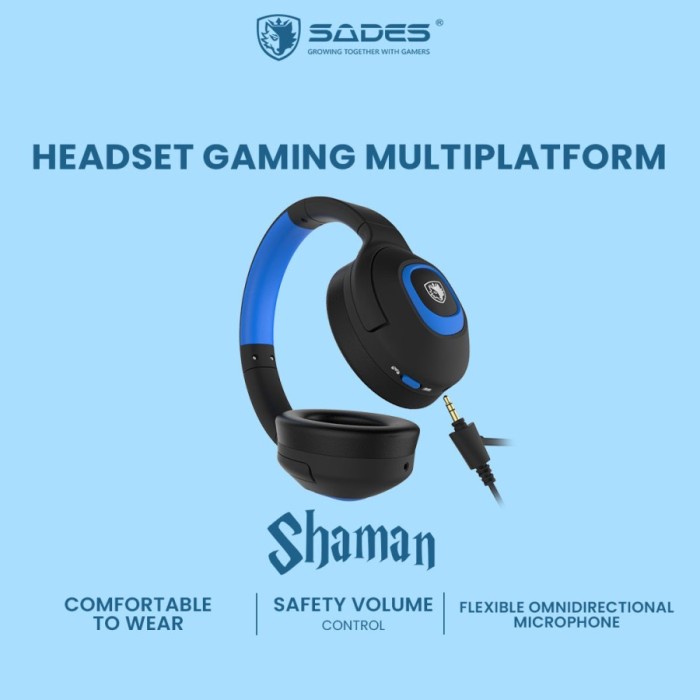 Headset Gaming Multi-Platform Sades Shaman