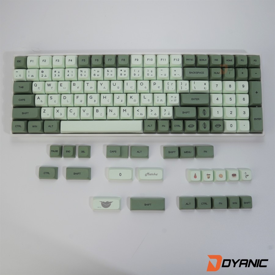 KEYCAPS MATCHA GREEN THEME Japanese Root - XDA PROFILE PBT