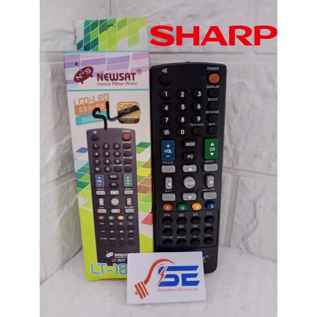 Remote Remot TV Sharp LCD LED Grade Original NEWSAT - REMOTE TV SHARP