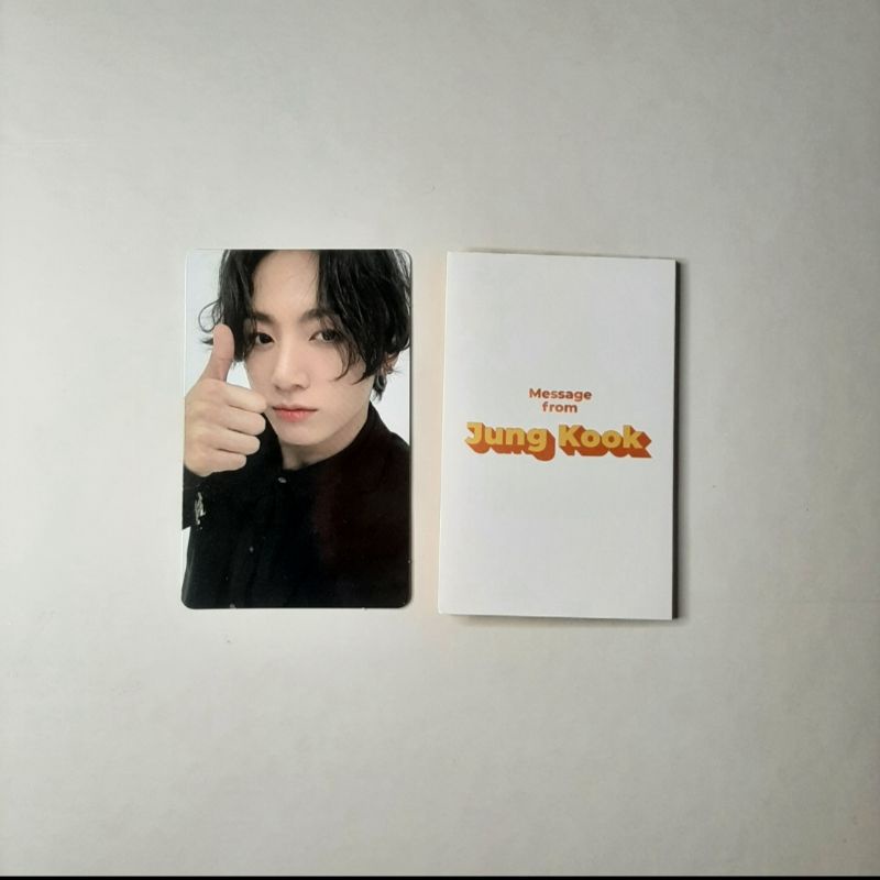 Photocard BTS Memories 2020 DVD + Message Card Butter Jungkook